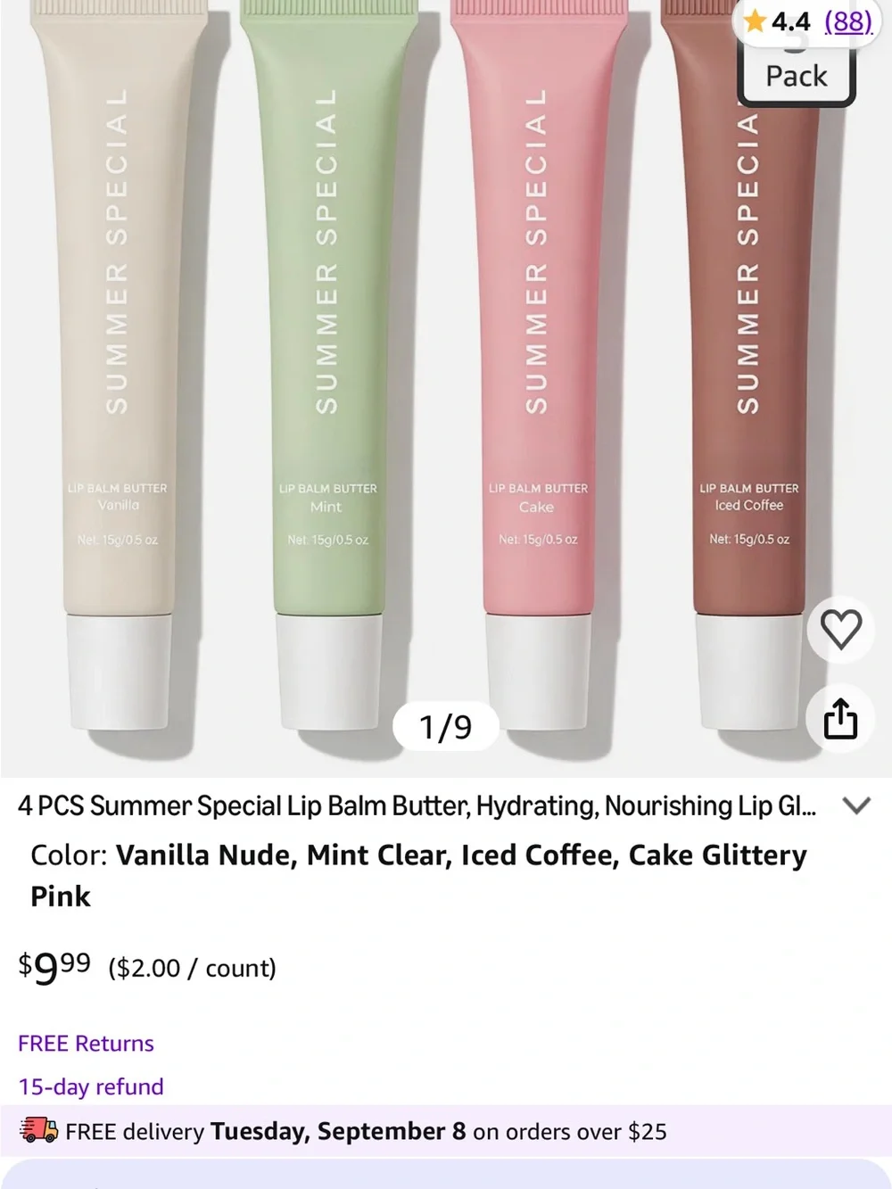Summer special lip balms